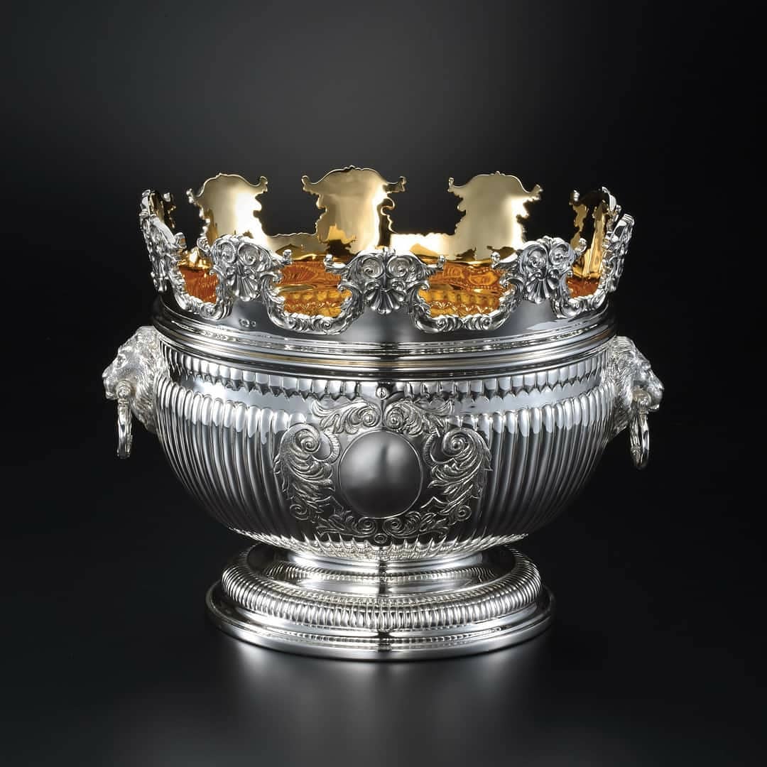 Monteith Bowl 13.5" (Partial Gilt)