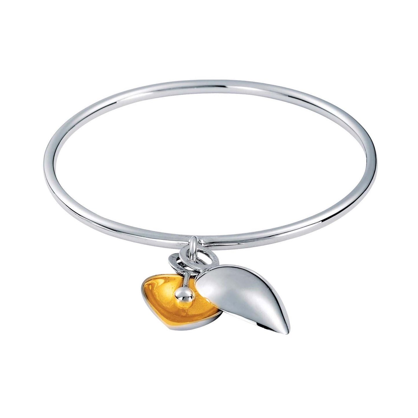 Bangle Antiquity Heart Partial Gilt (M)