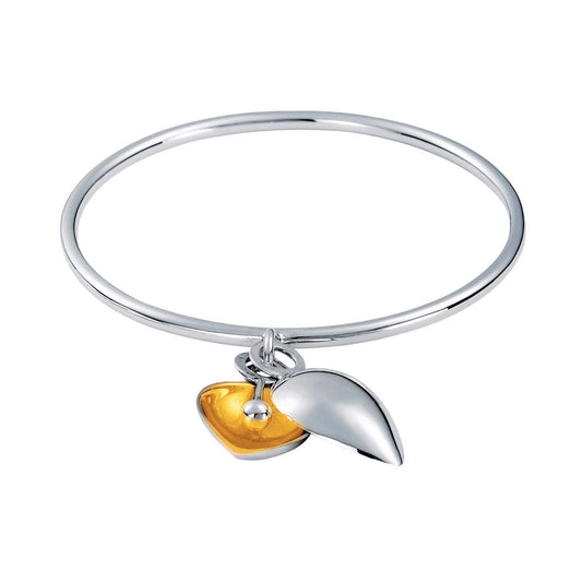 Bangle Antiquity Heart Partial Gilt (M)