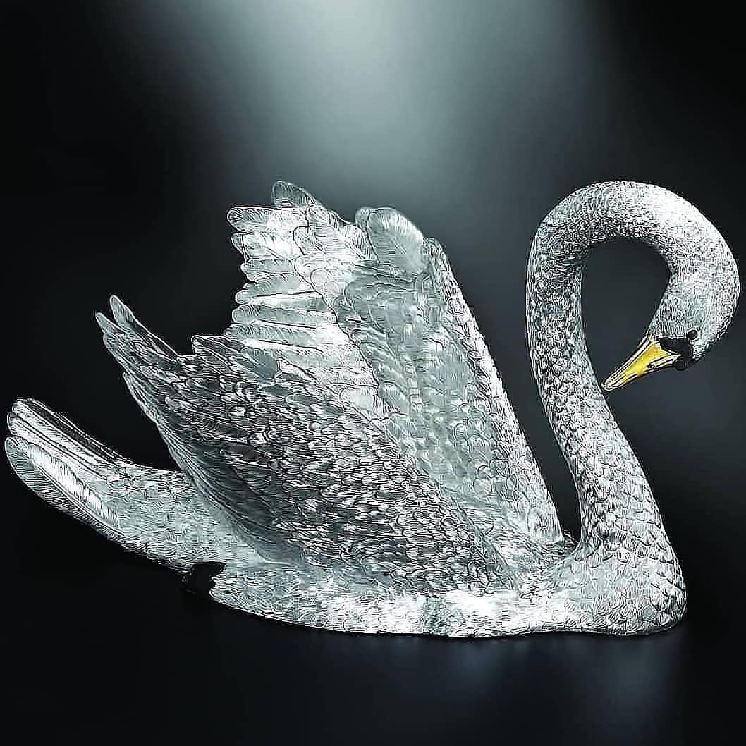 Swan - Female (Full Size - Partial Gilt)